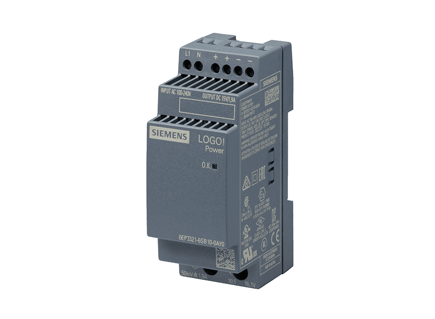6EP3321-6SB10-0AY0 – Stabilized power supply LOGO!Power 15 V / 1.9 A