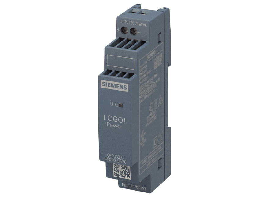 6EP3330-6SB00-0AY0 – Stabilized power supply LOGO! Power 24 V, 0.6 A