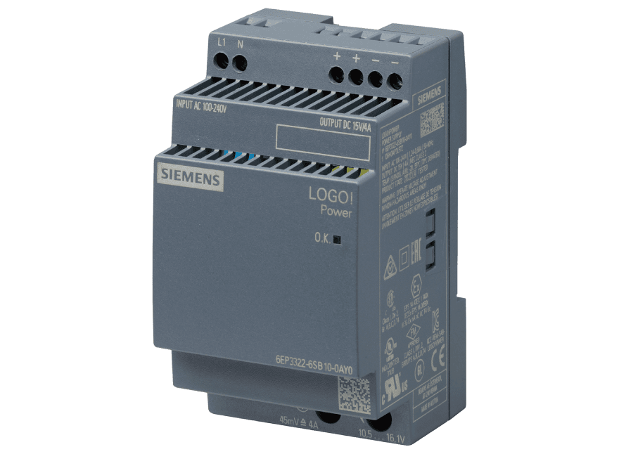 6EP3322-6SB10-0AY0 – Stabilized power supply LOGO!Power 15 V, 4 A