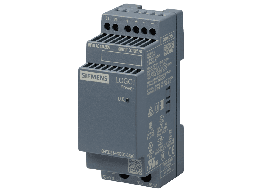 6EP3321-6SB00-0AY0 – Stabilized power supply LOGO! Power 12V, 1.9A