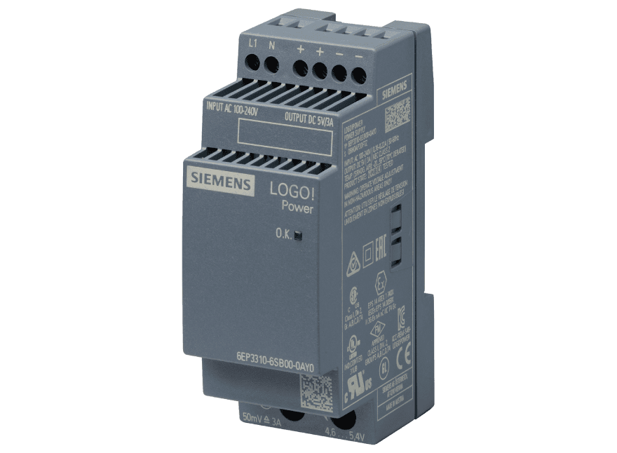 6EP3310-6SB00-0AY0 – Stabilized power supply LOGO! Power 5 V, 3 A