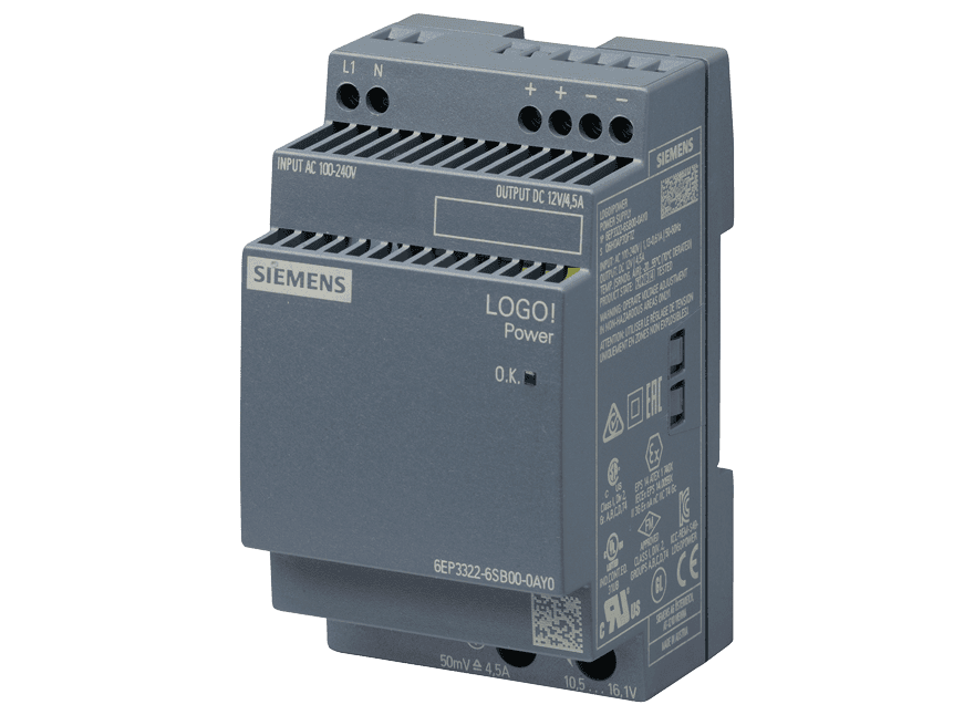 6EP3322-6SB00-0AY0 – Stabilized Power Supply LOGO!Power 12V/4.5A
