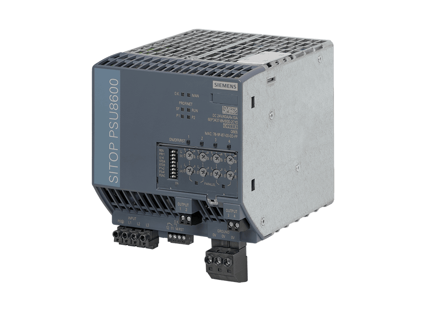6EP3437-8MB00-2CY0 – Stabilized Power Supply SITOP PSU8600 3AC 40 A/4×10 A PN