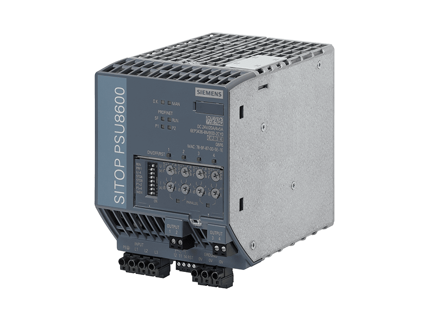 6EP3436-8MB00-2CY0 – Stabilized Power Supply SITOP PSU8600 3AC 20 A/4×5 A PN