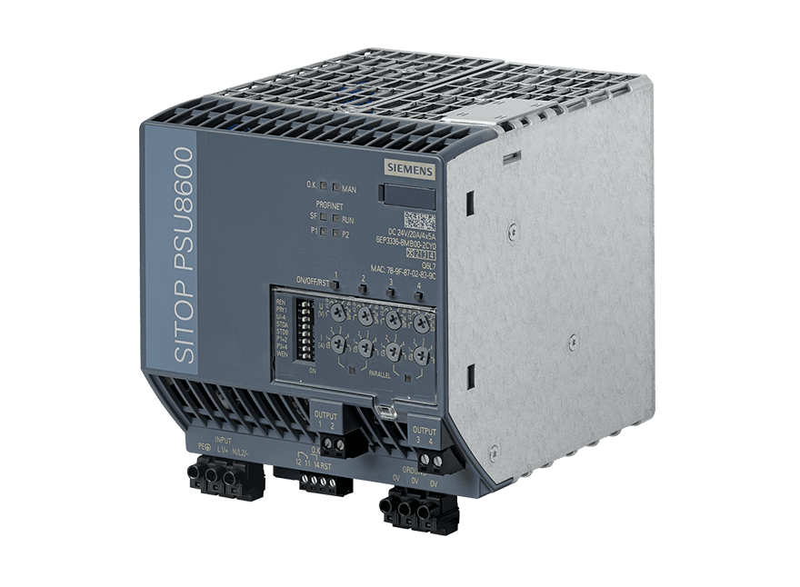 6EP3336-8MB00-2CY0 – Stabilized Power Supply SITOP PSU8600 1AC 20 A/4×5 A PN