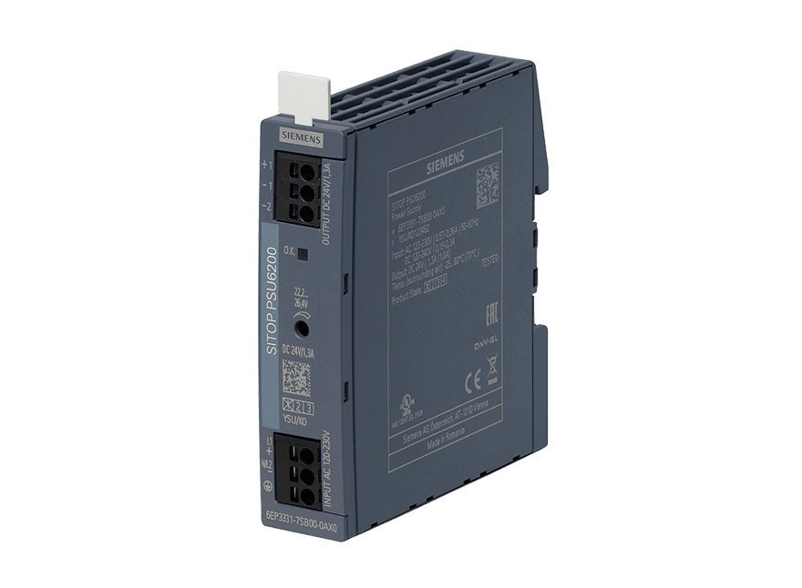 6EP3331-7SB00-0AX0 – Stabilized Power Supply SITOP PSU6200 24 V/1.3 A