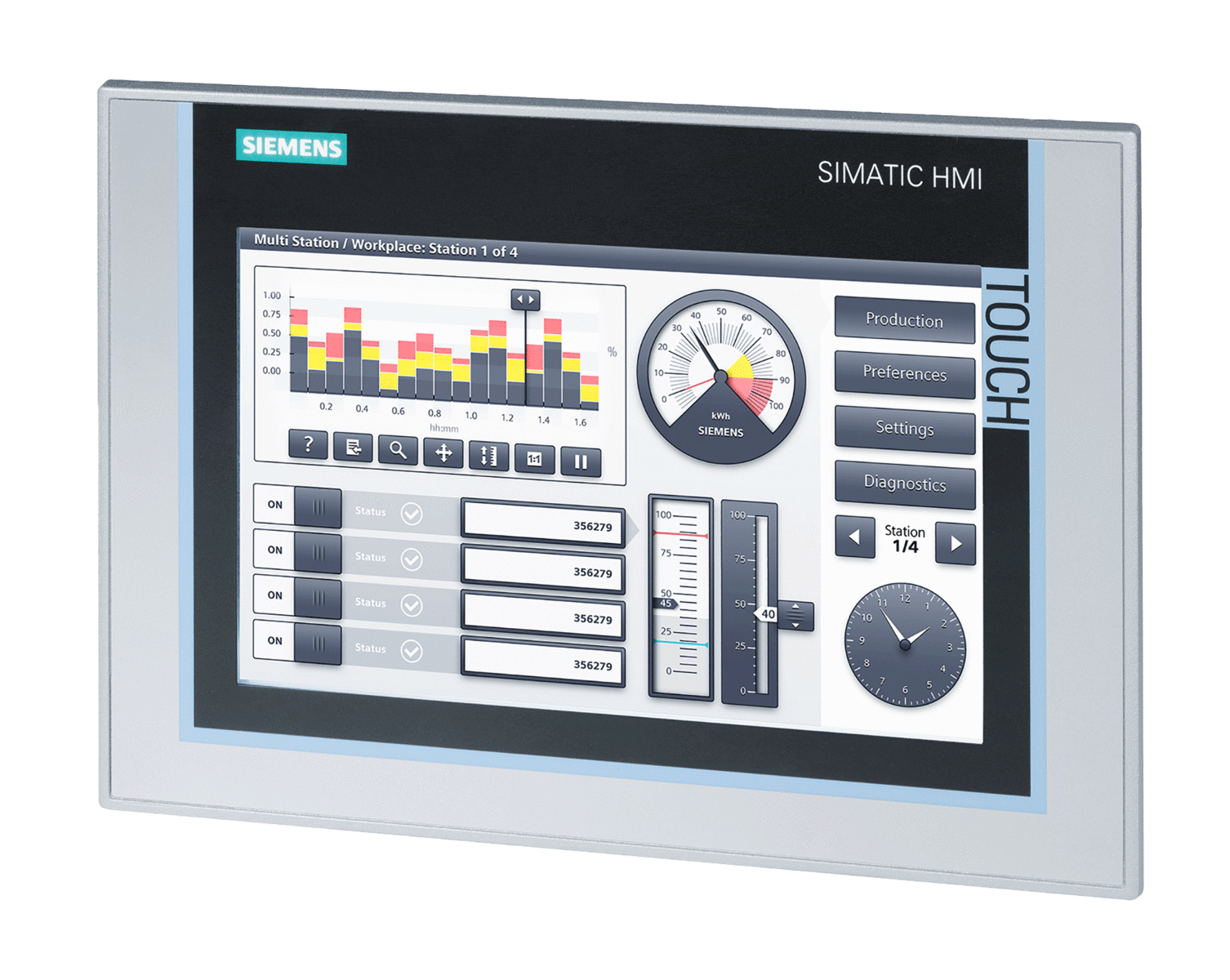 6AV2124-0JC01-0AX0 – Màn hình HMI Comford TP900 9″