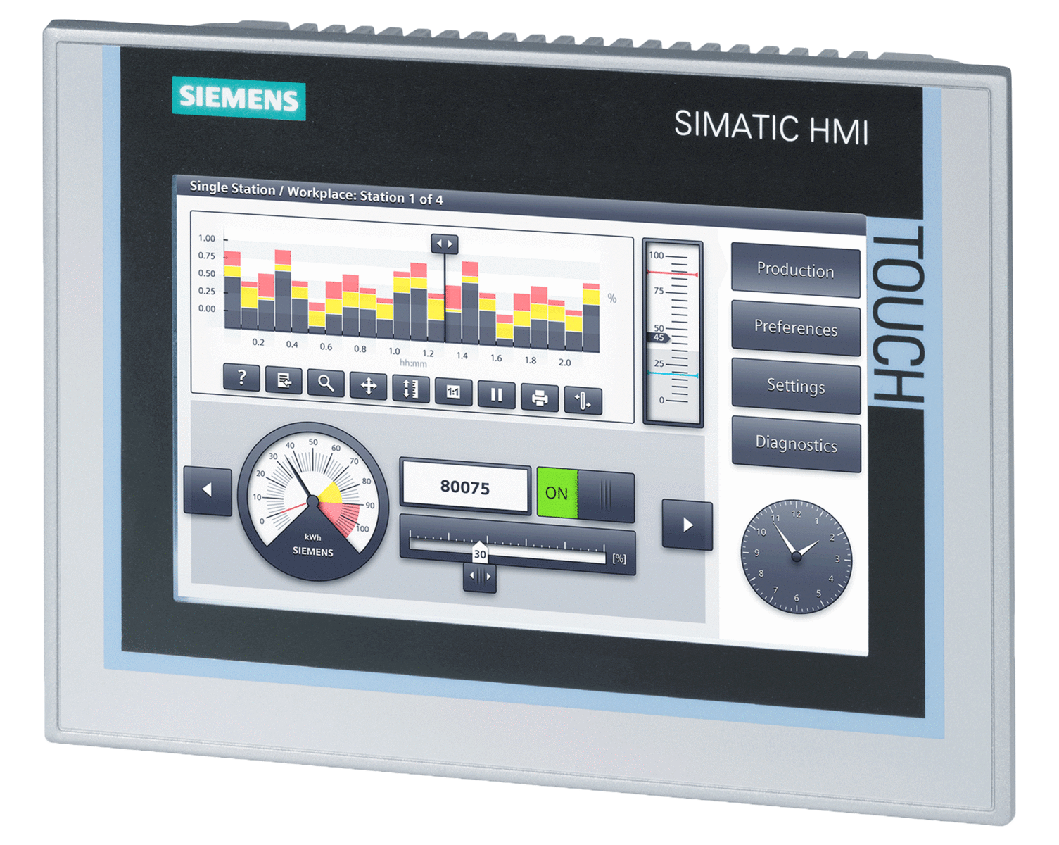 6AV2124-0GC01-0AX0 – Màn hình HMI Comford TP700 7″