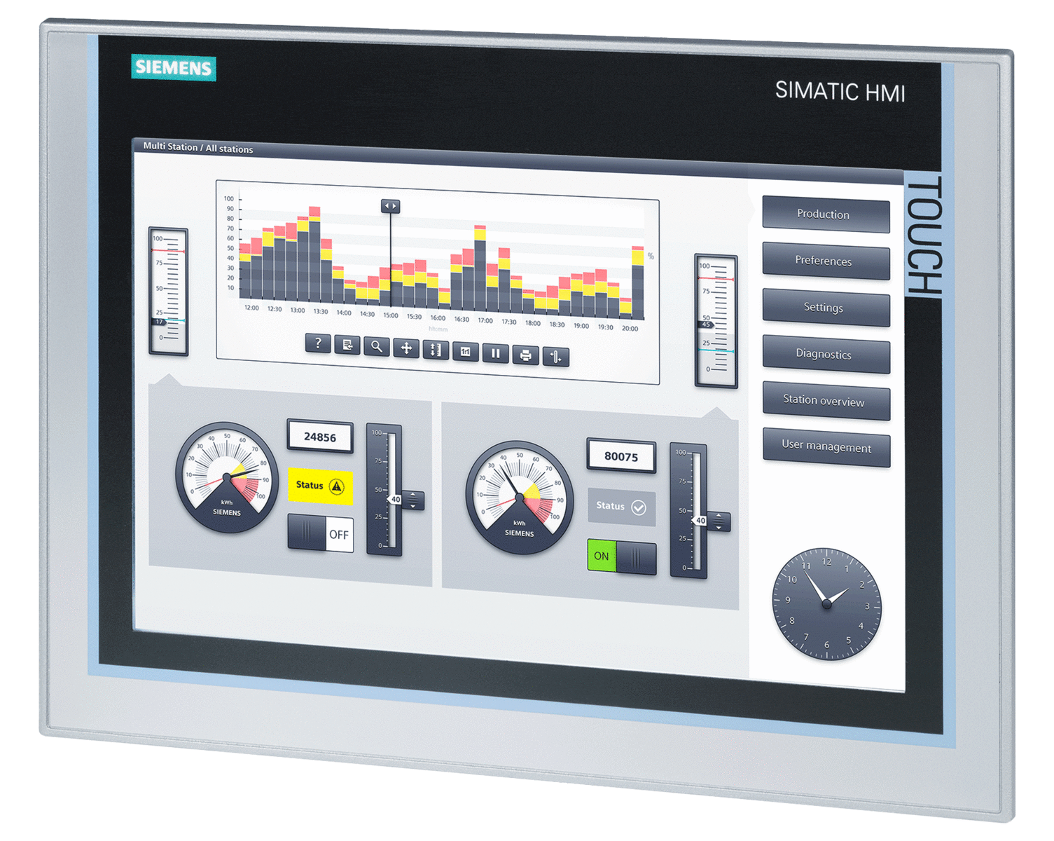 6AV2124-0MC01-0AX0 – Màn hình HMI Comford TP1200 12″