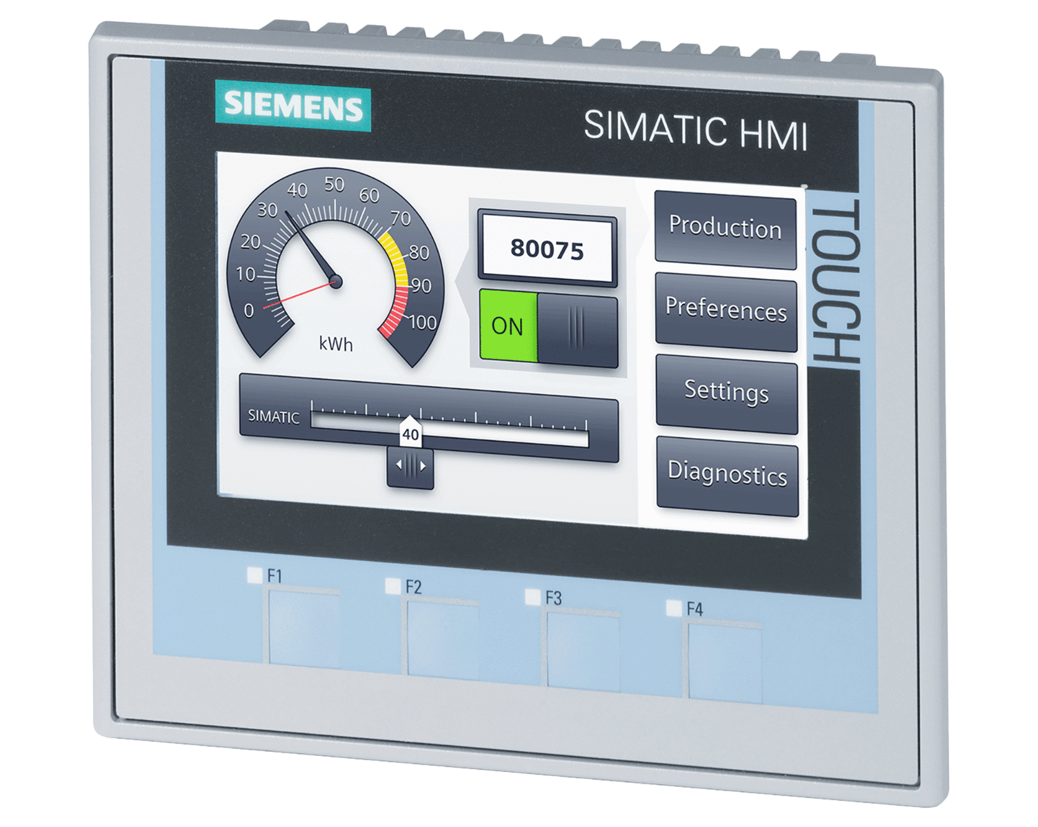 6AV2124-2DC01-0AX0 – Màn hình HMI Comford KTP400 4″