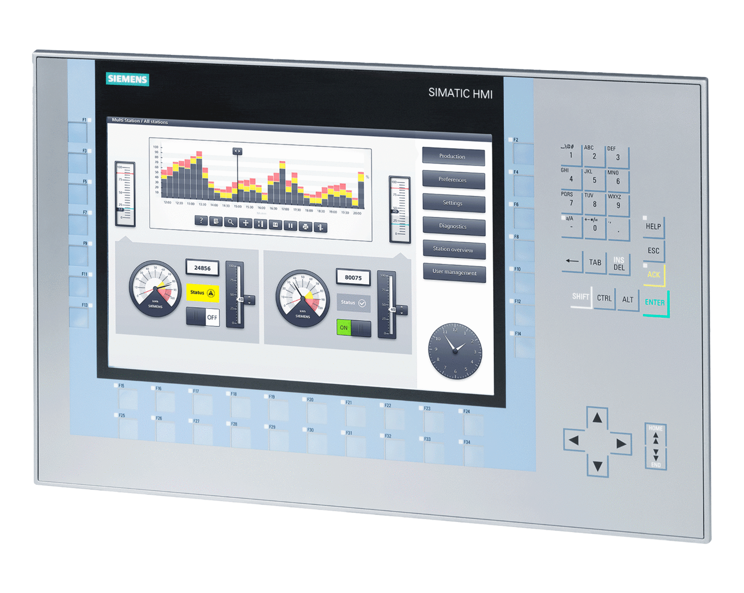 6AV2124-1MC01-0AX0 – Màn hình HMI Comford KP1200 12″