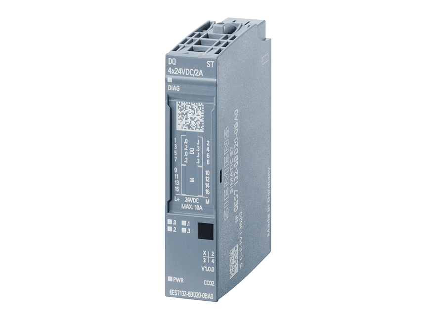 6ES7132-6BD20-2BA0 – Gói DQ 4x 24VDC/2A Stand. ET 200SP (10 cái)