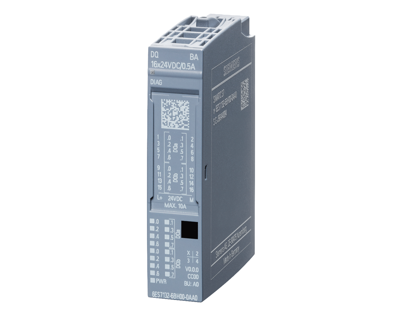 6ES7132-6BH00-0AA0 – Module DQ 16x 24VDC/0.5A Basic ET 200SP