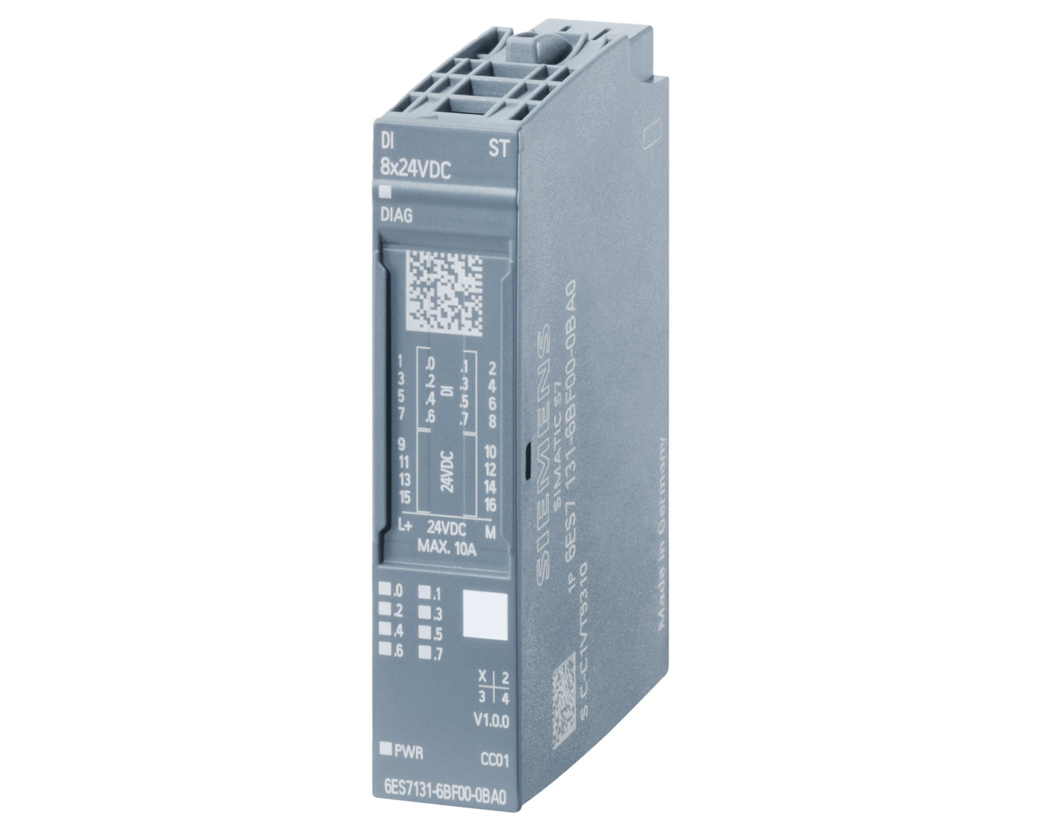 6ES7131-6BF00-0CA0 – SIMATIC ET200SP Digital input module, DI 8x 24 V DC High Feature
