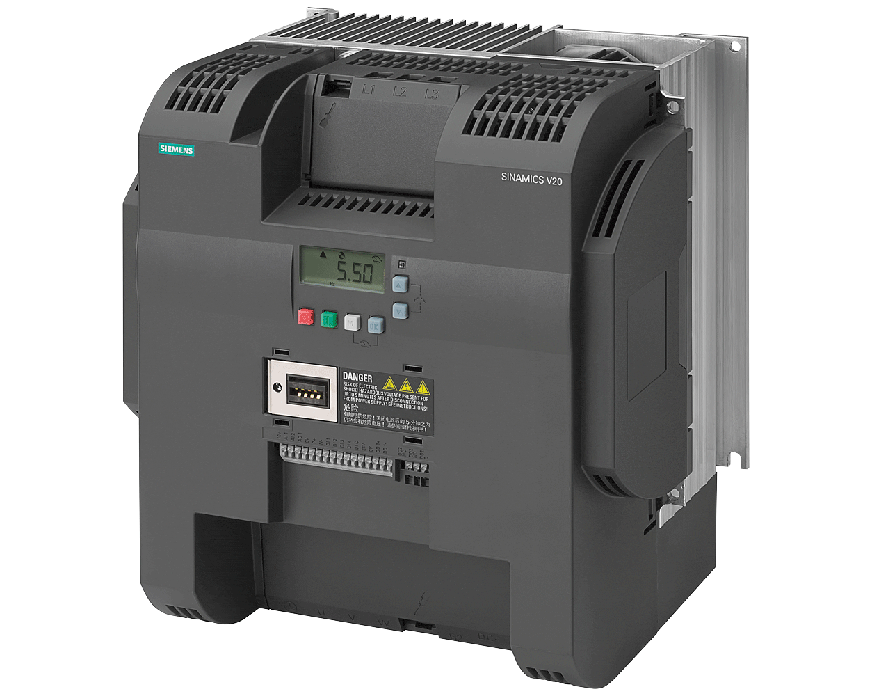 6SL3210-5BE31-8UV0 – Biến tần SINAMICS V20 3P AC380-480V 18,5 kW