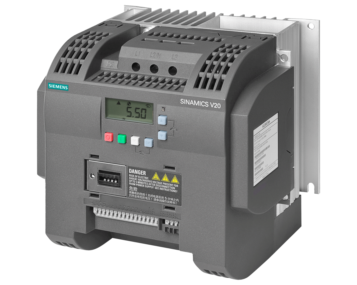 6SL3210-5BE25-5UV0 – Biến tần SINAMICS V20 3P AC380-480V 5,5 kW