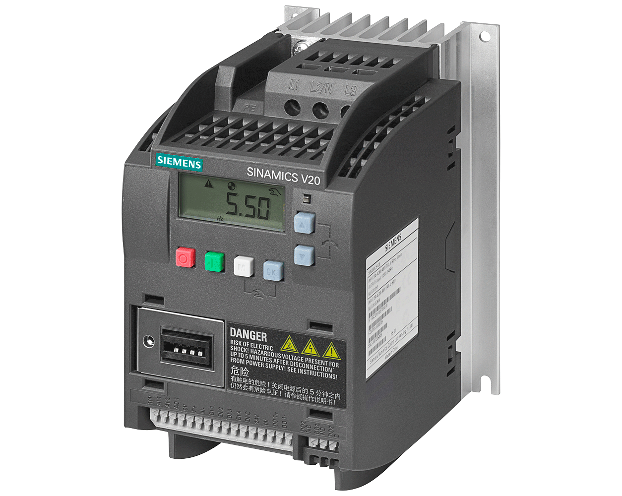 6SL3210-5BE21-1UV0 – Biến tần V20 1,1 kW 3 pha unfiltered