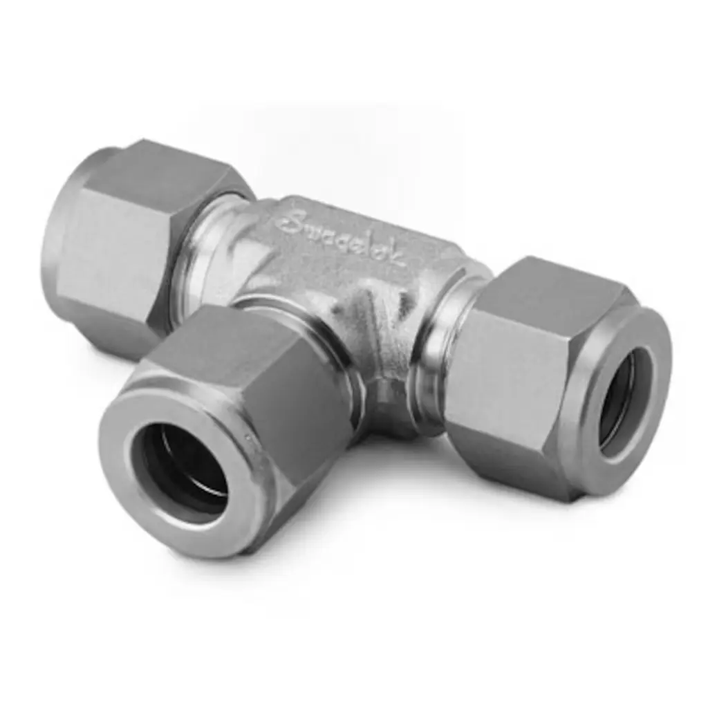 1/2" O.D UNION TEE DOUBLE FERRULE COMPR. TYPE, SS 316 SS-810-3 