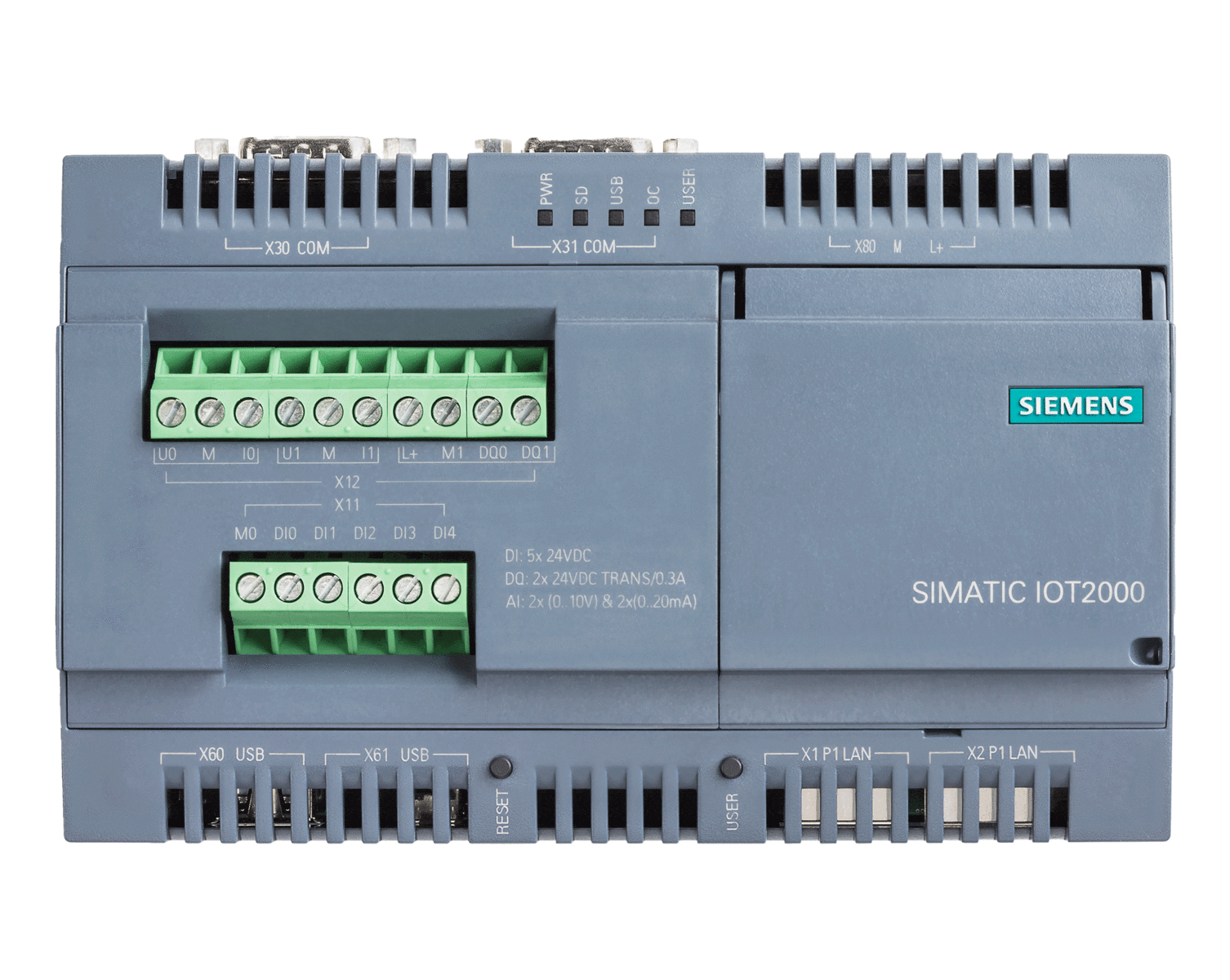 6ES7647-0KA01-0AA2 – I/O module SIMATIC IOT2000 5x DI 2x AI 2x DQ