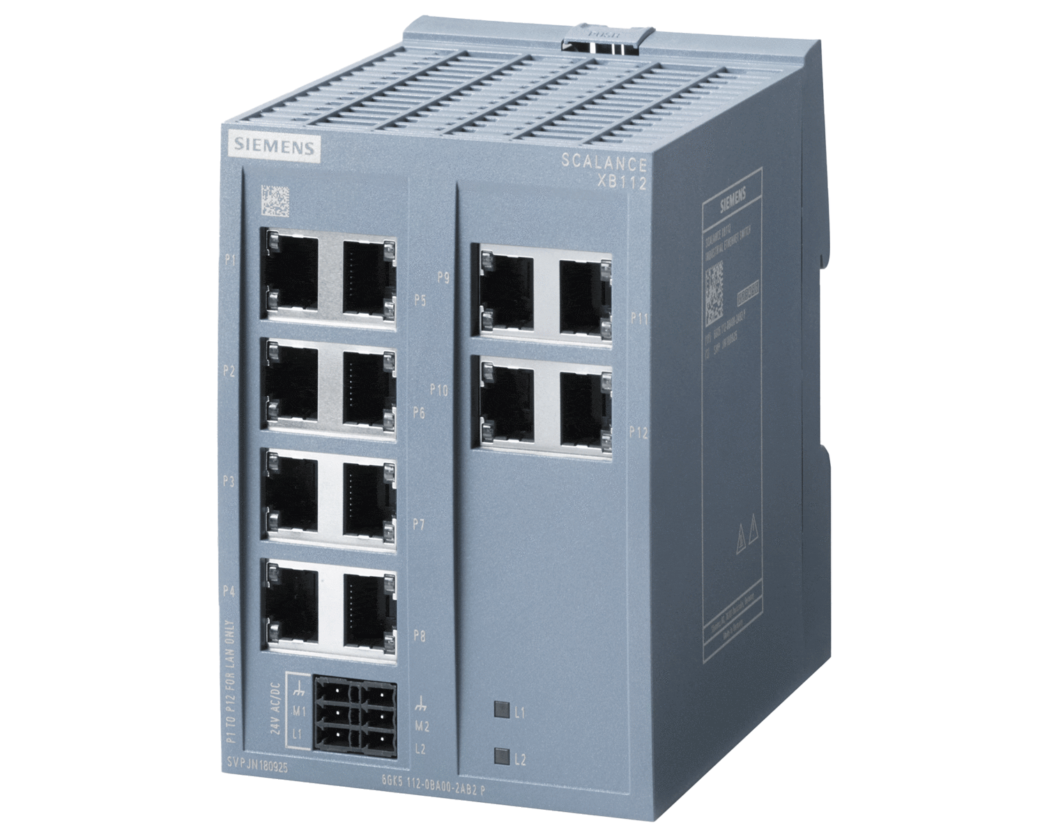 6GK5112-0BA00-2AB2 – Bộ chia mạng Switch IE SCALANCE XB112
