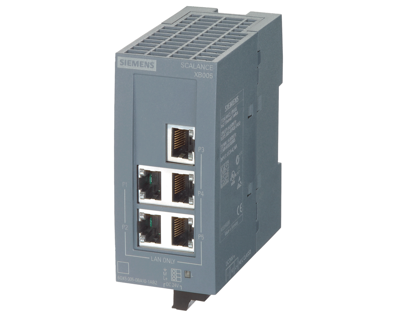 6GK5005-0BA00-1AB2 – Bộ chia mạng Switch IE SCALANCE XB005