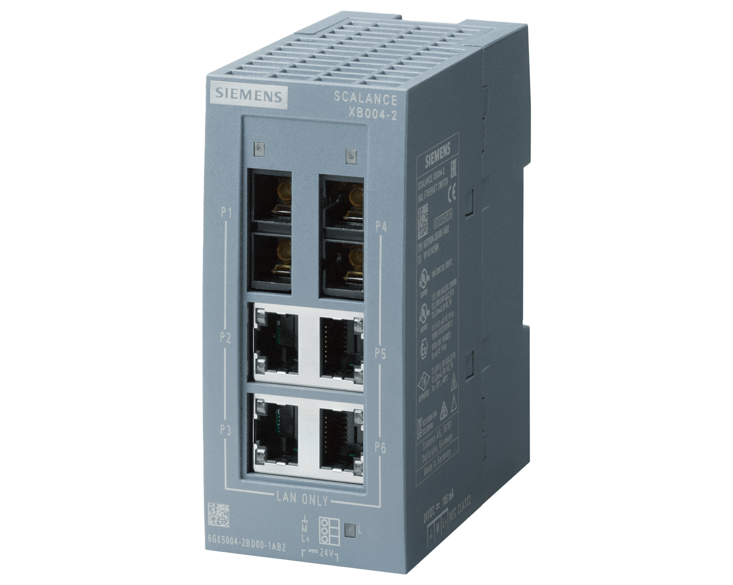 6GK5004-2BD00-1AB2 – Bộ chia mạng Switch IE SCALANCE XB004-2