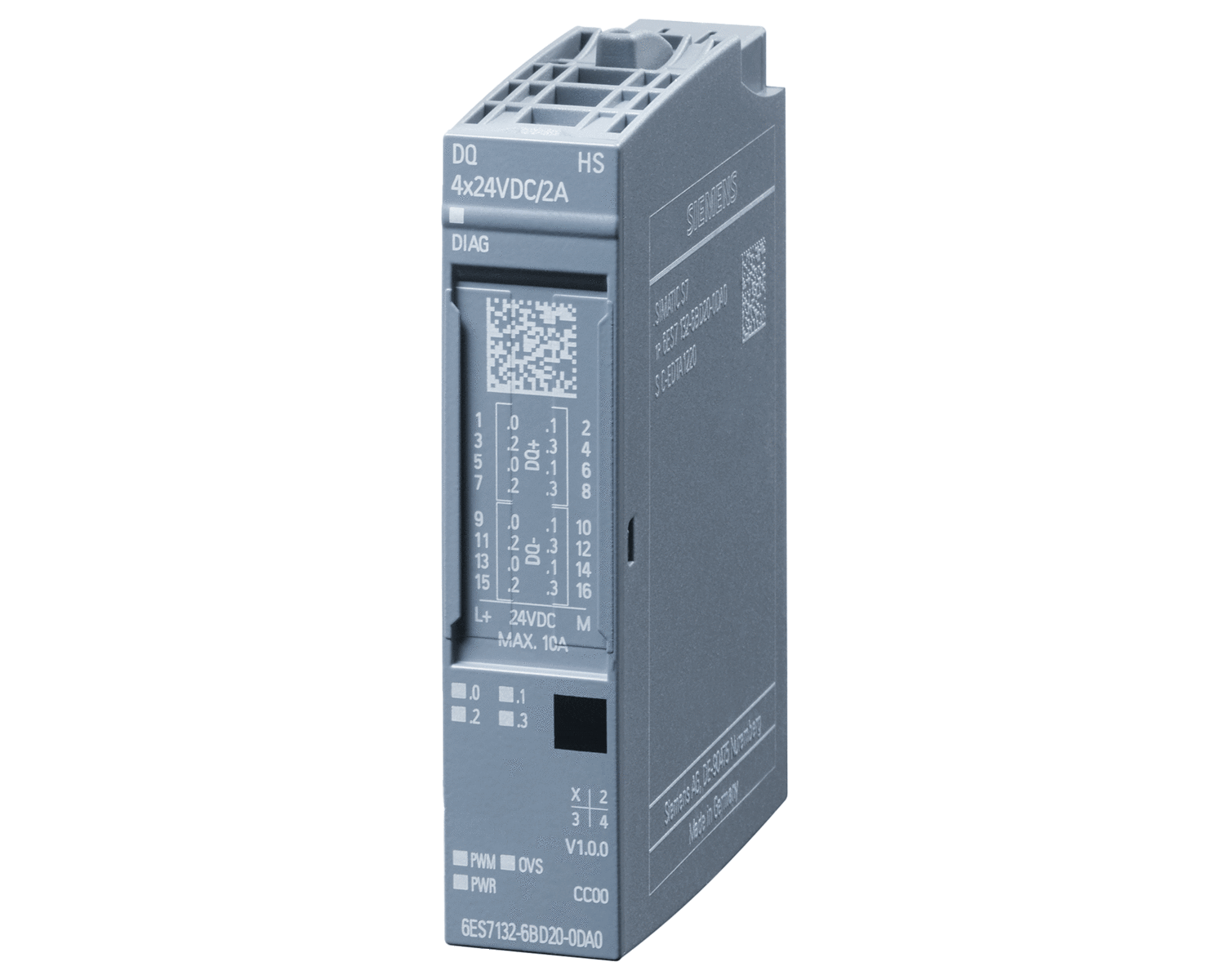 6ES7132-6BD20-0DA0 – Module DQ 4x 24 V DC/2A HS ET 200SP
