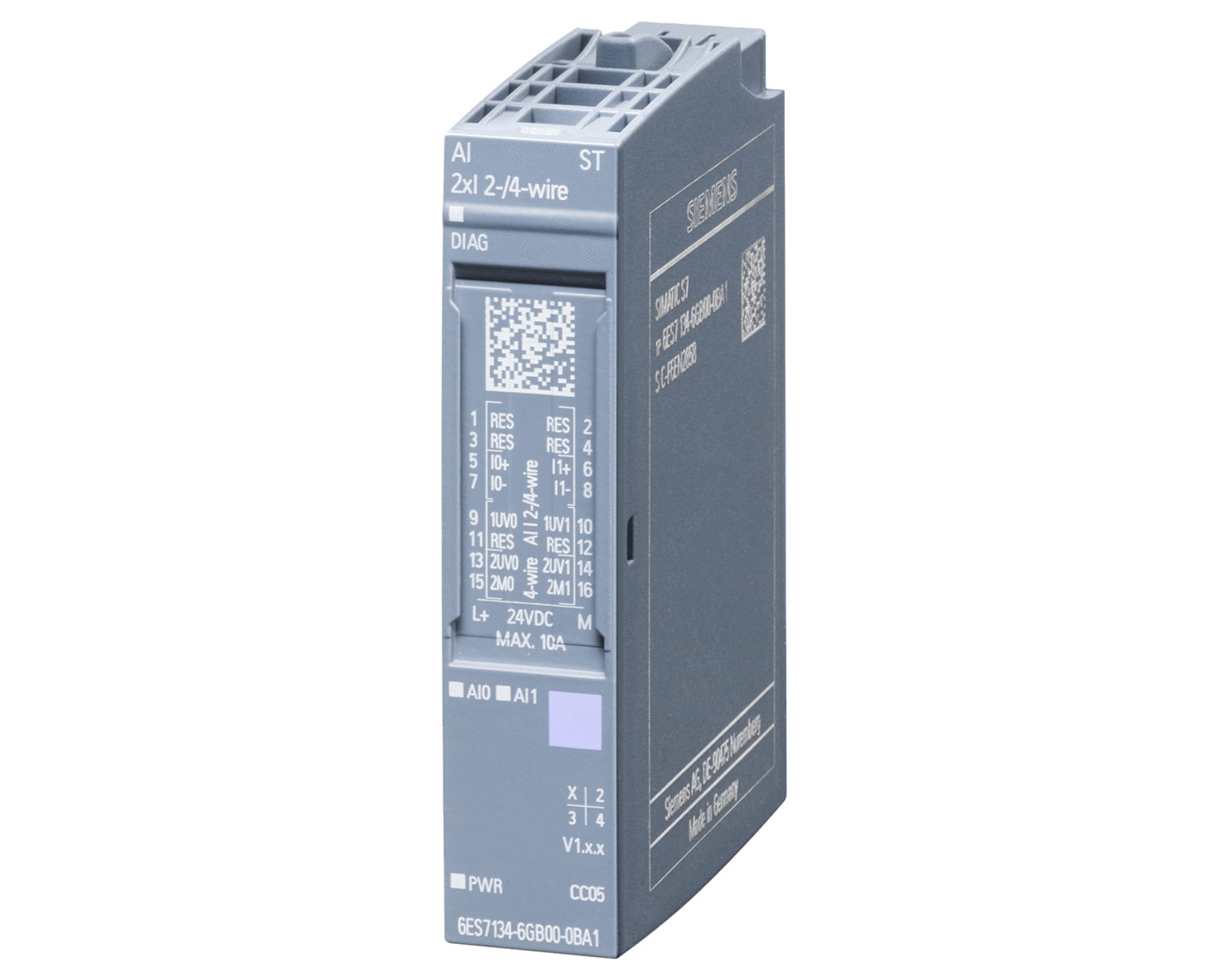 6ES7134-6GB00-0BA1 – Module AI 2xI 2-/4-wire Standard ET 200SP