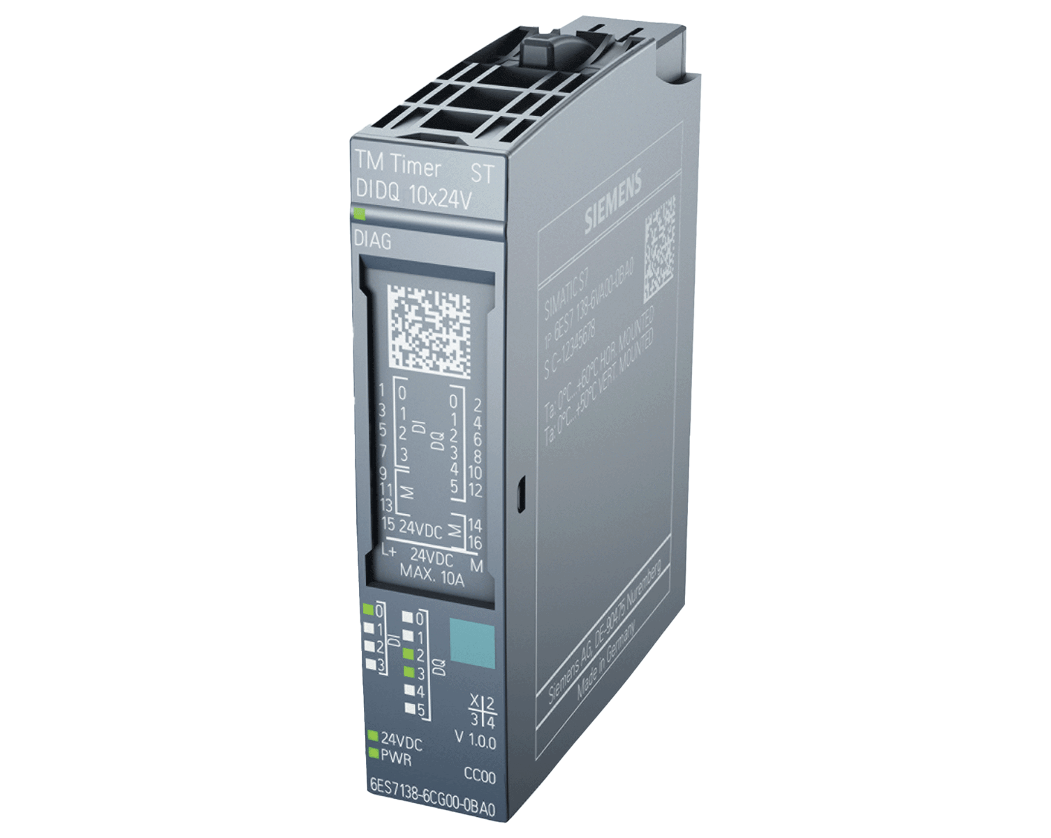 6ES7138-6CG00-0BA0 – Module TM timer DIDQ 10x 24V ET 200SP