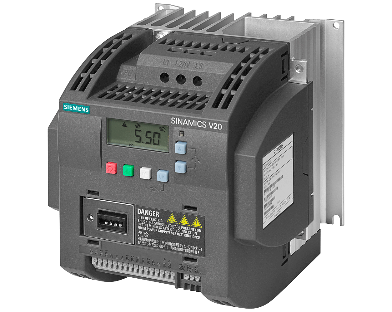 6SL3210-5BE24-0UV0 – Biến tần V20 3P AC380-480V 4 kW unfiltered