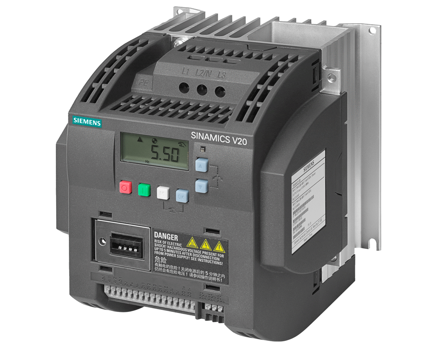 6SL3210-5BE23-0UV0 – Biến tần SINAMICS V20 3P AC380-480V 3 kW
