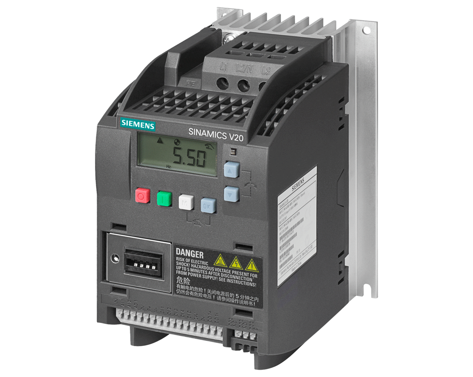 6SL3210-5BE22-2UV0 – Biến tần V20 3P AC380-480V 2,2 kW unfiltered