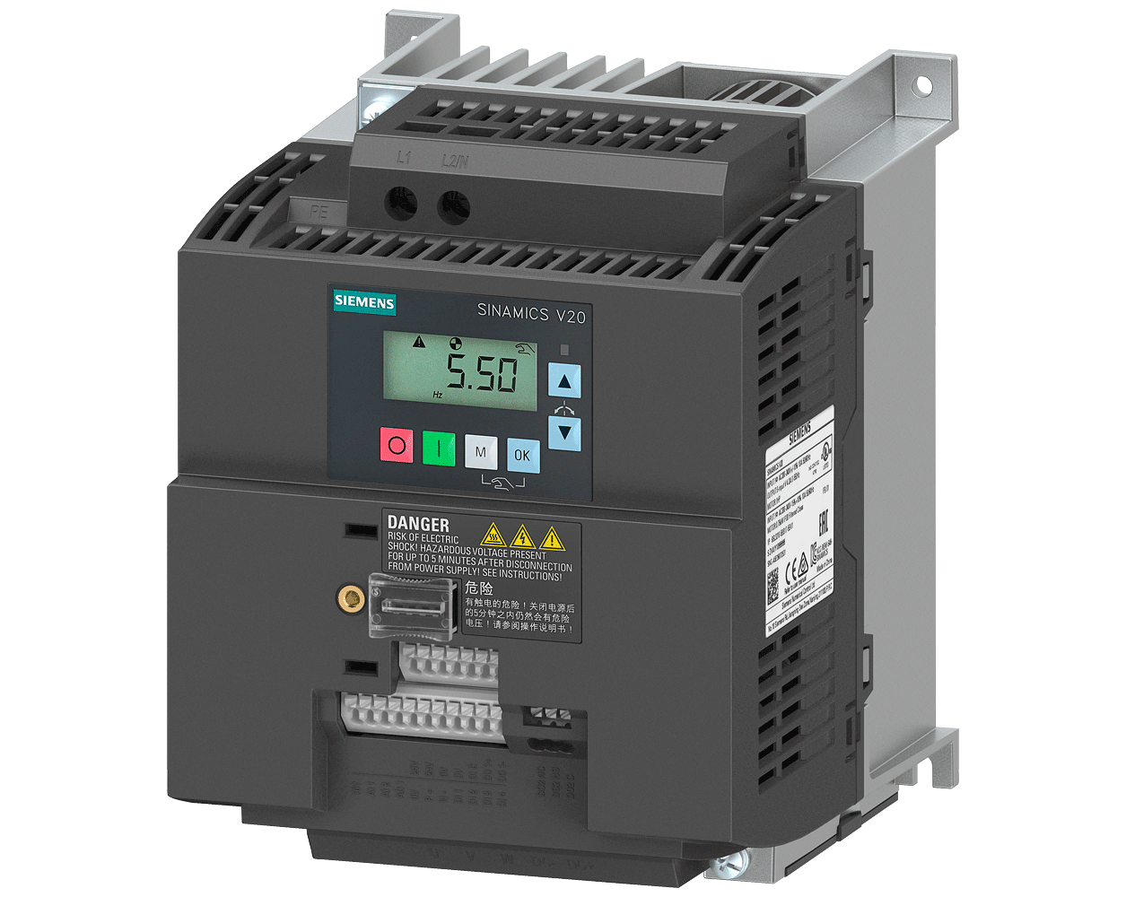 6SL3210-5BB22-2UV1 – Biến tần V20 1P 2,2 kW UNFILTERED