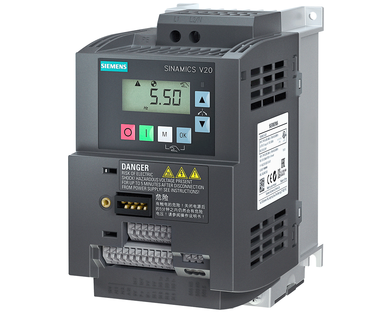 6SL3210-5BB21-1UV1 – Biến tần 20 1P 1,1 kW unfiltered